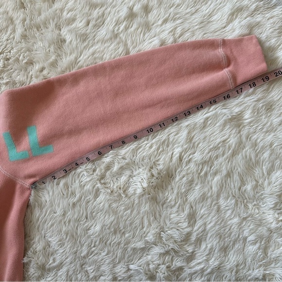 Shadow Hill Sweater Icy Peach Racing Crewneck Long Sleeve Pink XS - Picture 11 of 11